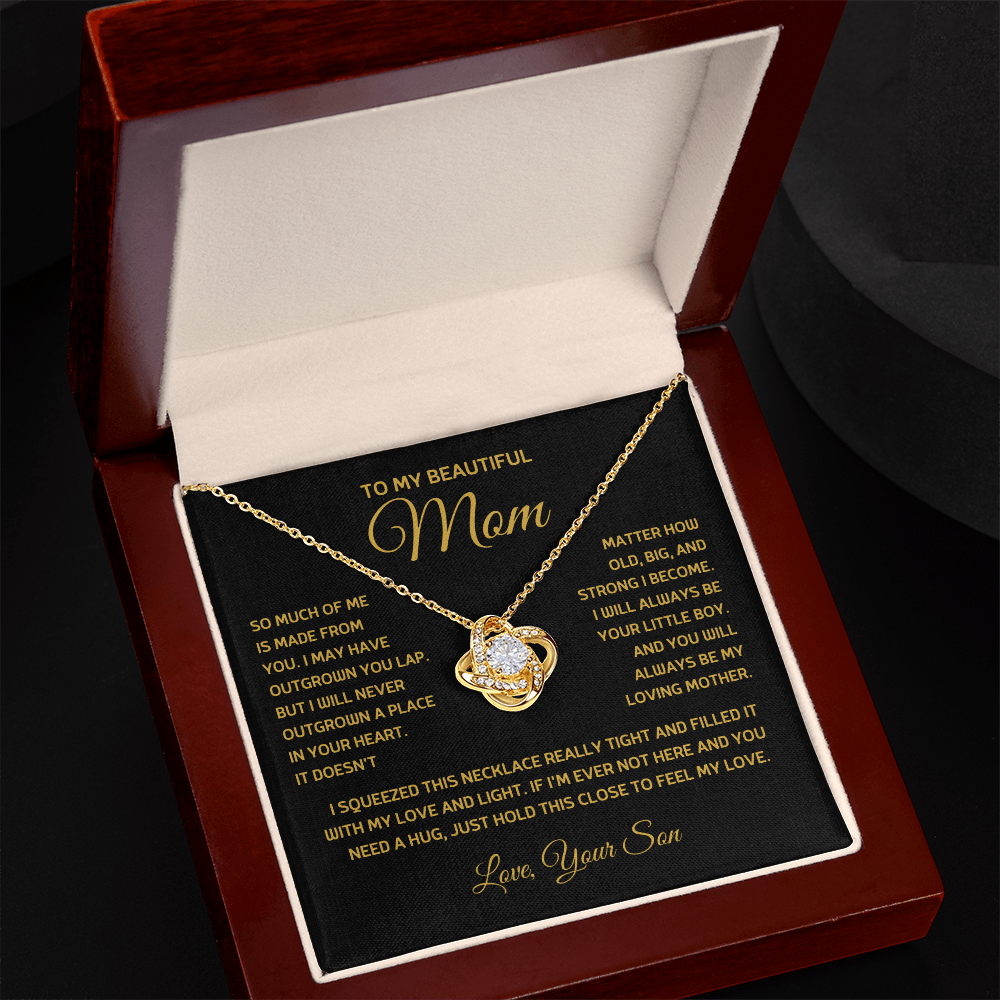 To My Beautiful Mom - Love Pendant Necklace from Son