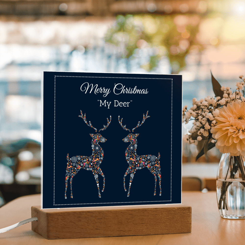 Merry Christmas "My Deer" LED Acrylic