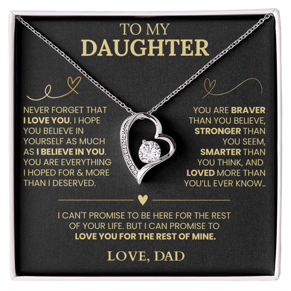 To My Daughter - Forever Love Necklace