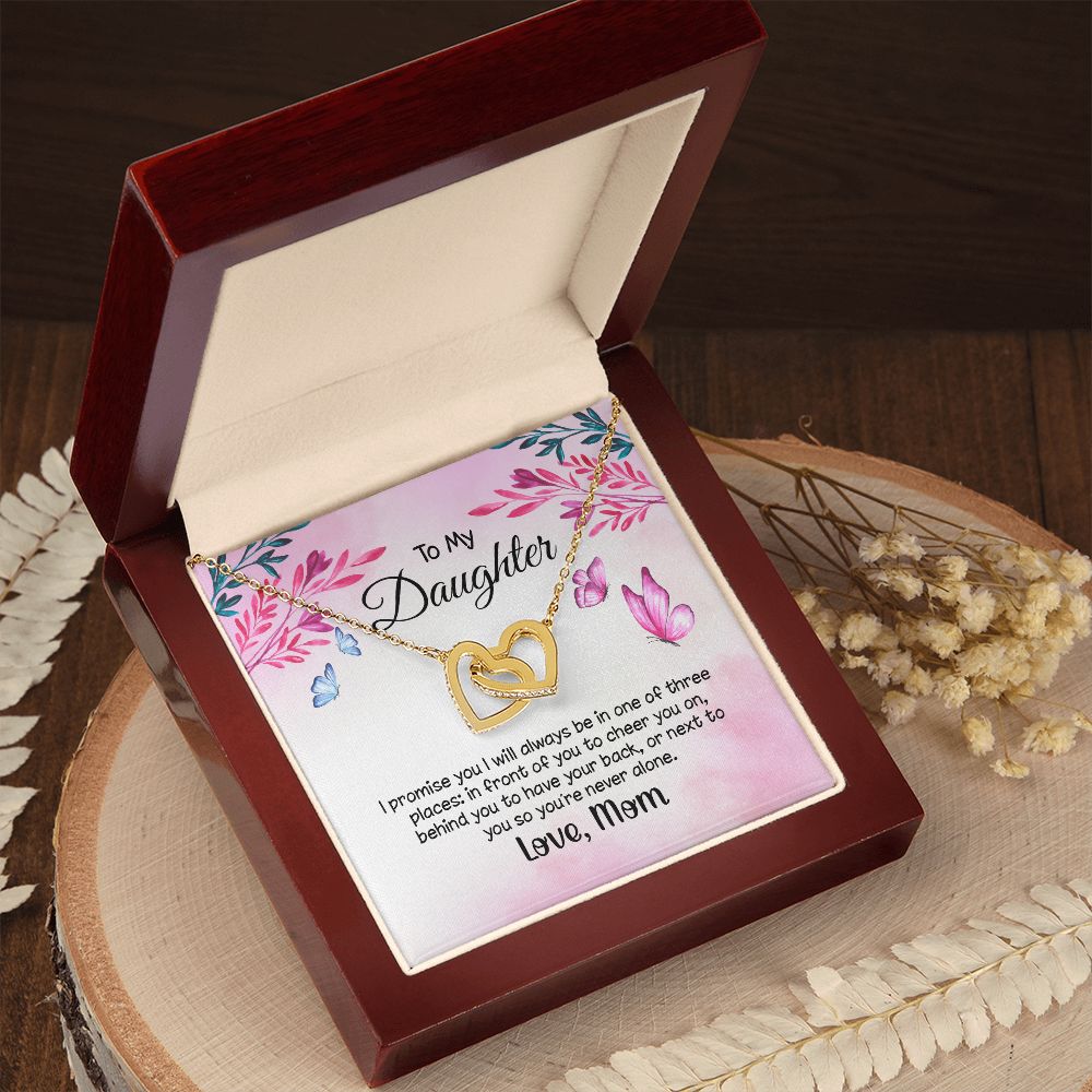 To My Daughter - I Promise You Heart Necklace