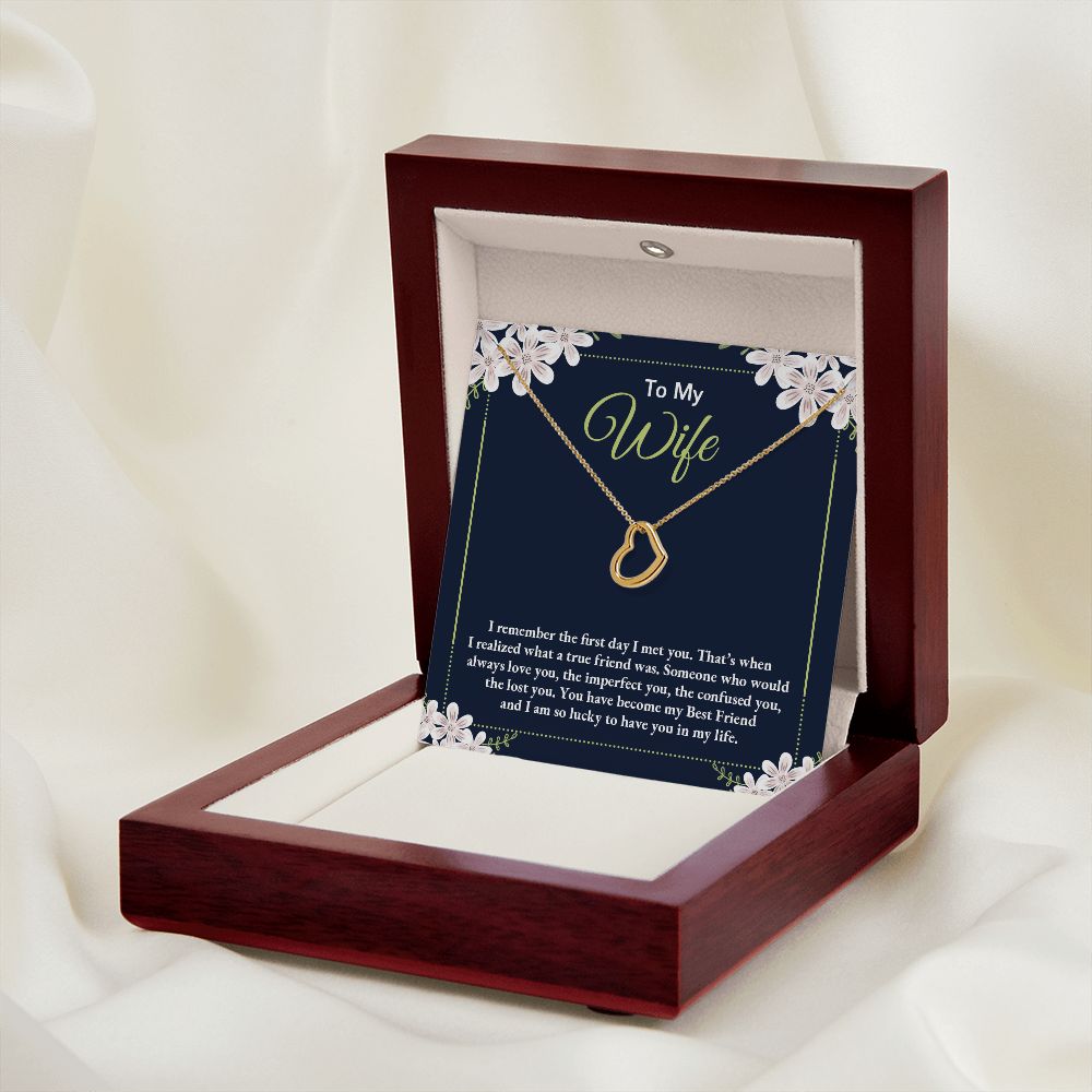 To My Wife - True Love, Best Friend Necklace