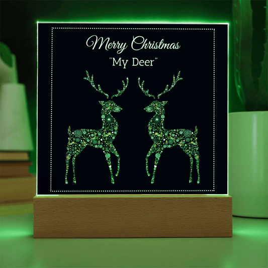 Merry Christmas "My Deer" LED Acrylic